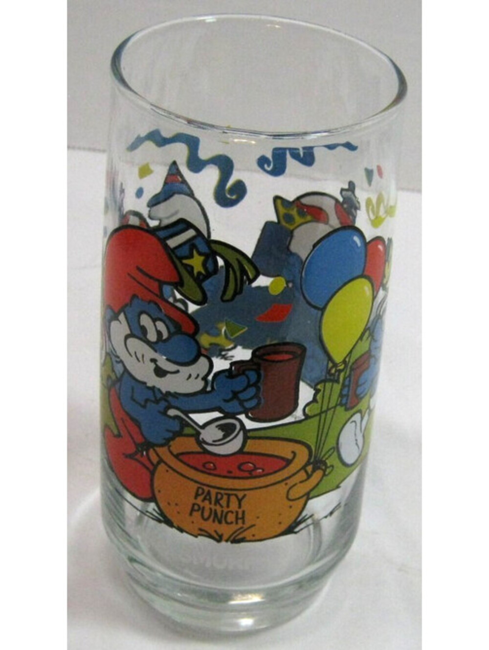 Vintage 1983 Papa Smurf Party Punch 6" Drinking Glass